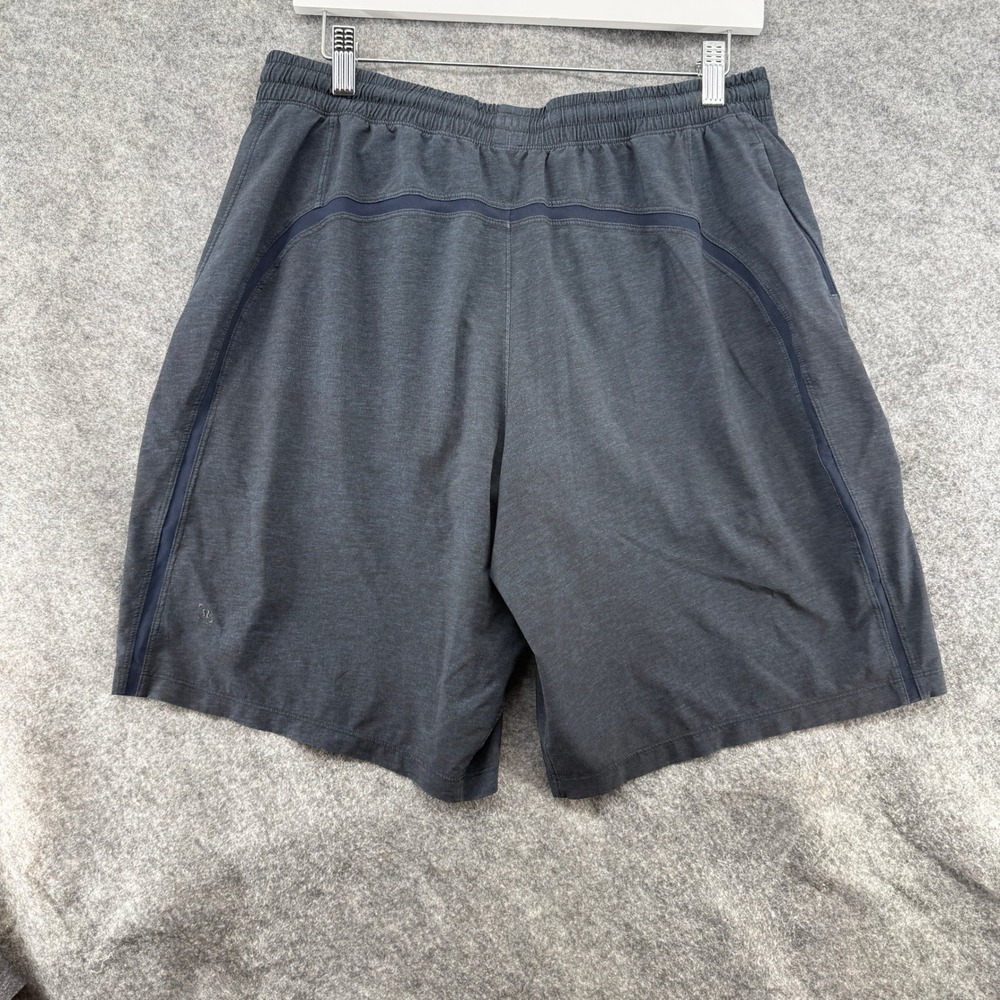 Lululemon Pace Breaker Short *9" Size Large Heathered Slate Grey Lined Blue - Picture 9 of 16
